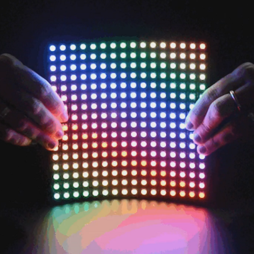 휘어지는 네오픽셀 RGB LED 16x16 매트릭스 타입 (Flexible 16x16 NeoPixel RGB LED Matrix)